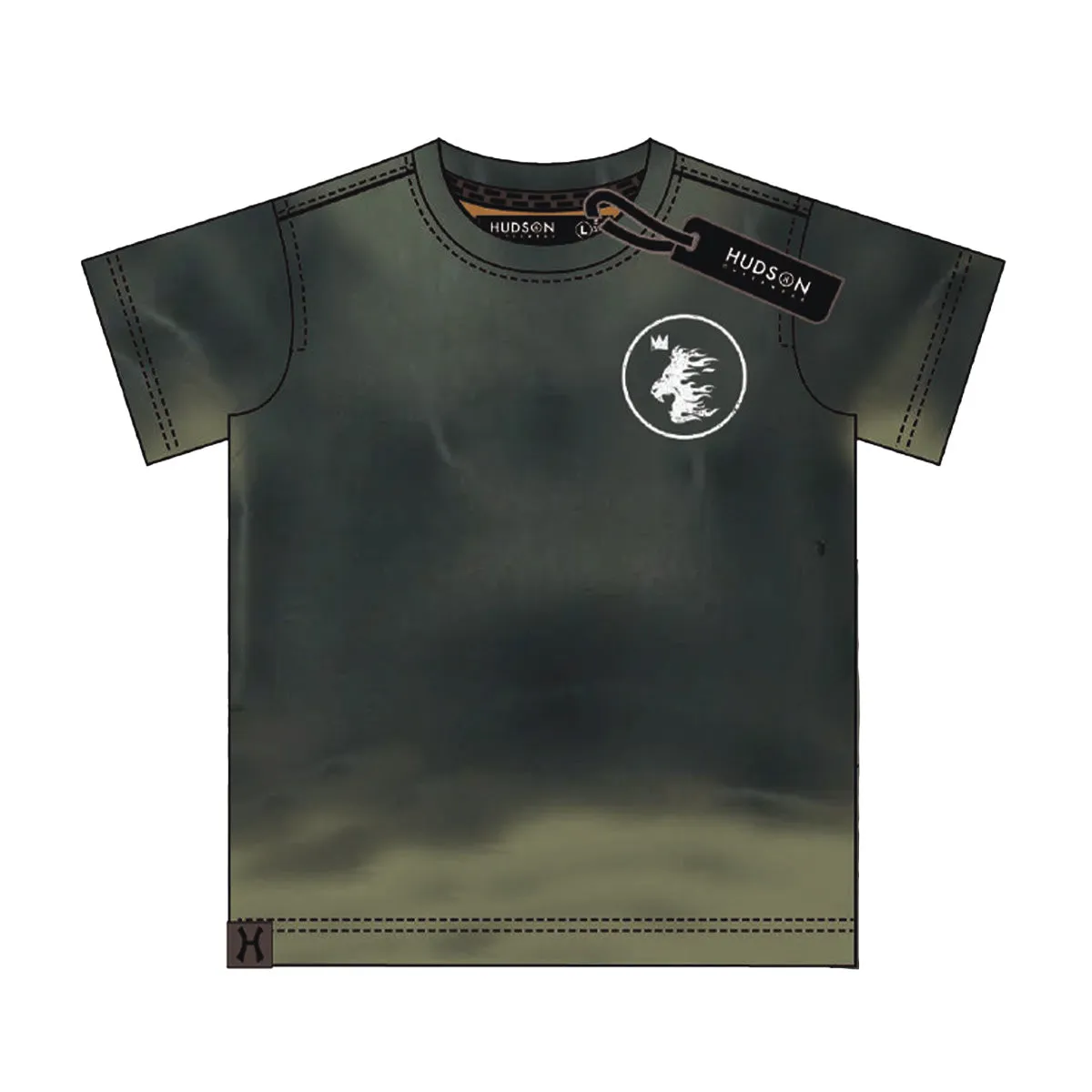 Hudson Outerwear Grey Paladin Crew Neck T-Shirt for Men