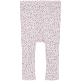 Hust & Claire Baby White Lerija Leggings - Infants Leggings