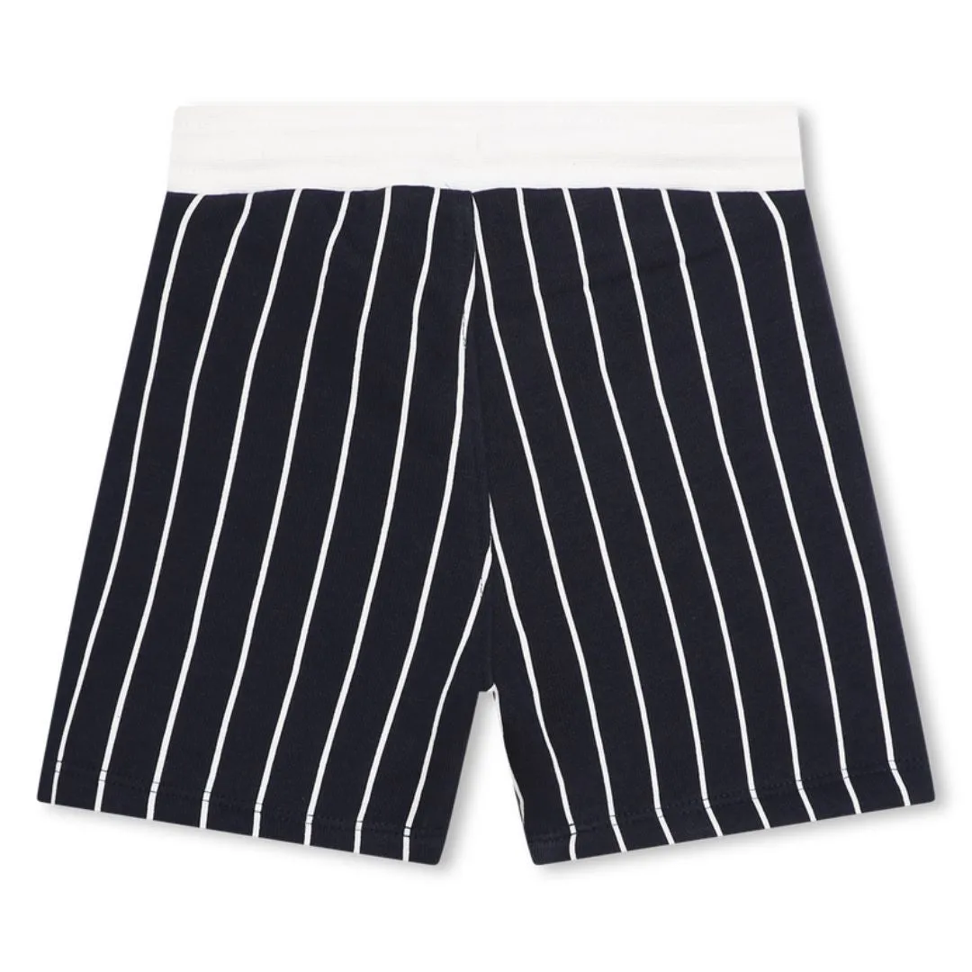 Infant Striped Navy-White Boss Shorts