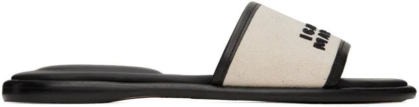 Off-White & Black Vikee Sandals by Isabel Marant