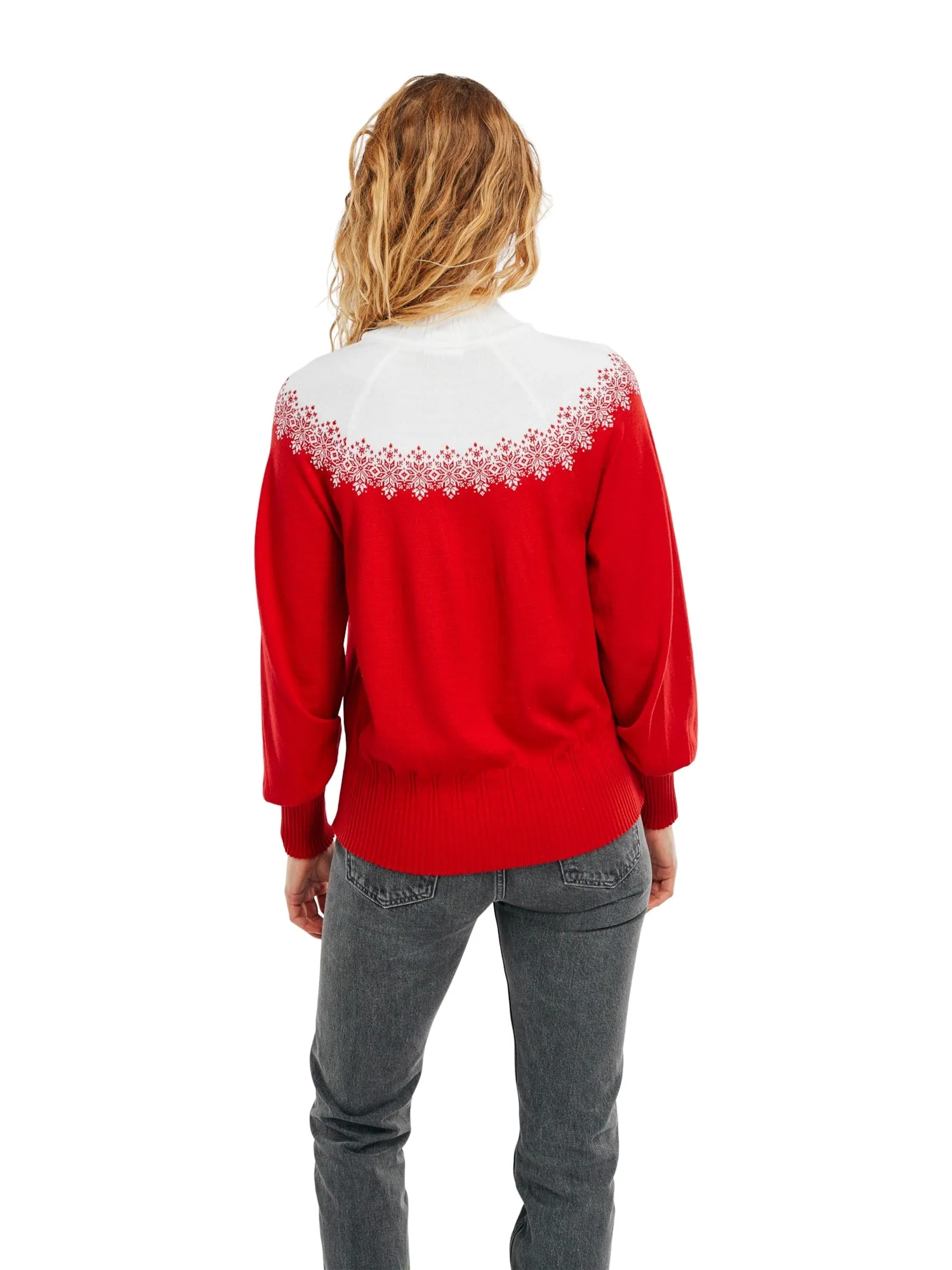 Isfrid Sweater for Women by Dale of Norway in Raspberry Color