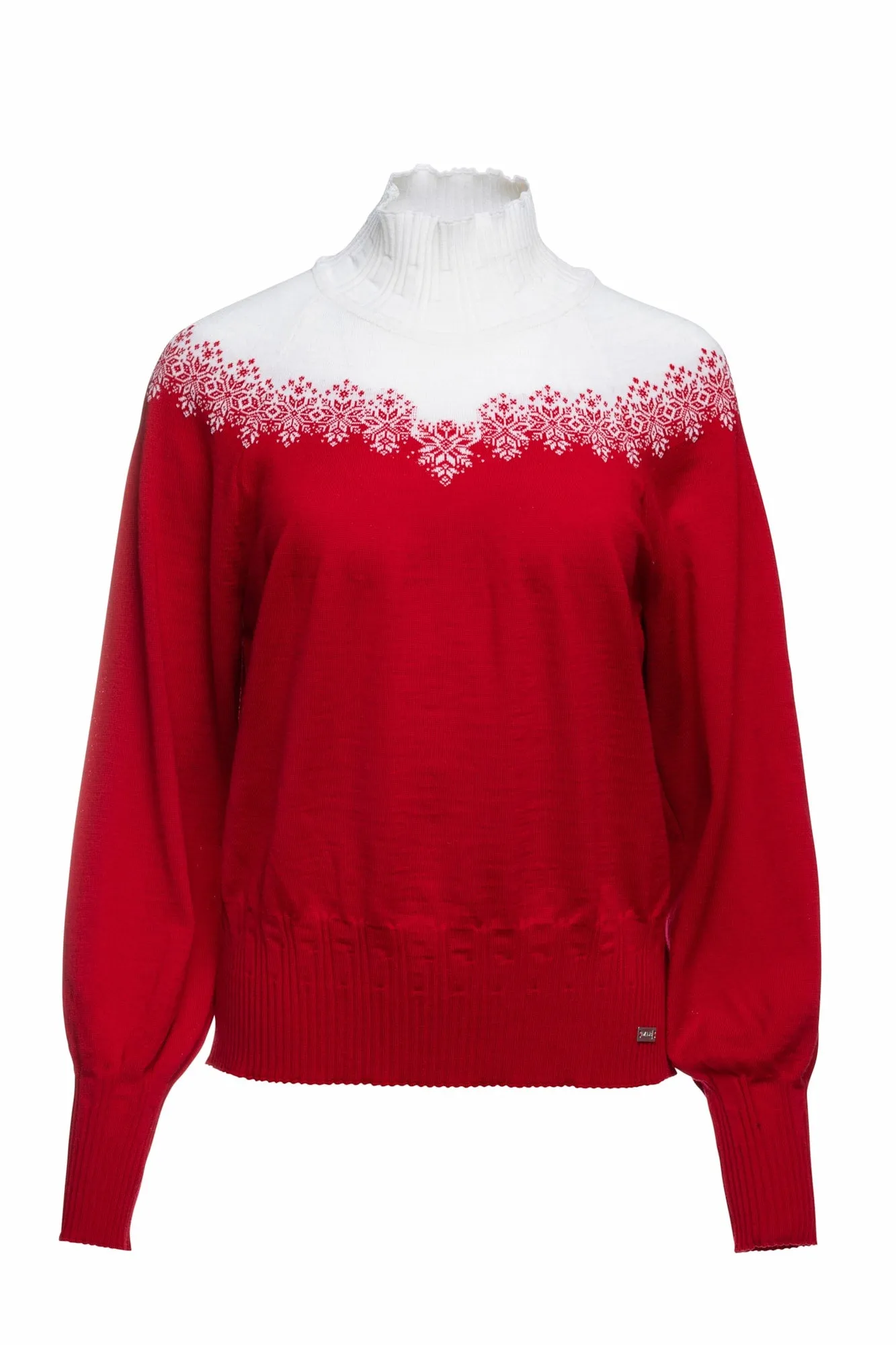 Isfrid Sweater for Women by Dale of Norway in Raspberry Color