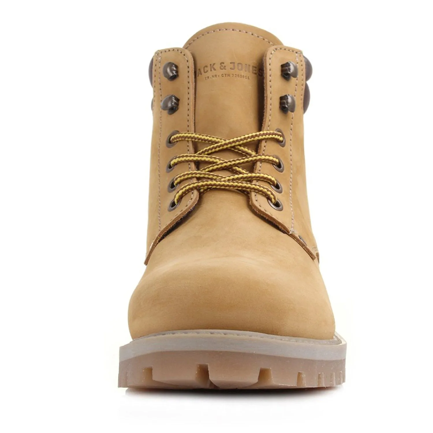 Jack and Jones Nubuck Stoke Leather Boots in Honey