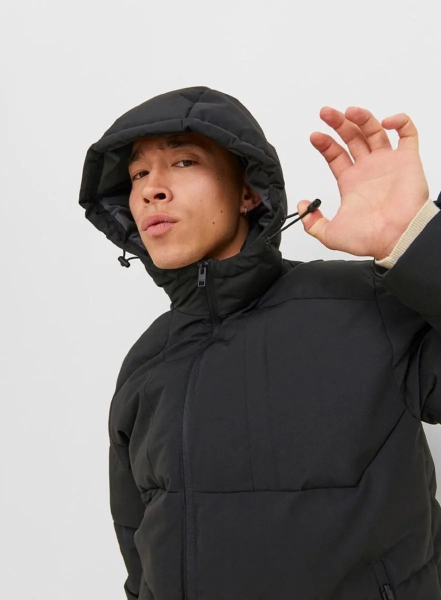 Jack & Jones Otis Hybrid Puffer Jacket in Black