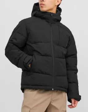 Jack & Jones Otis Hybrid Puffer Jacket in Black