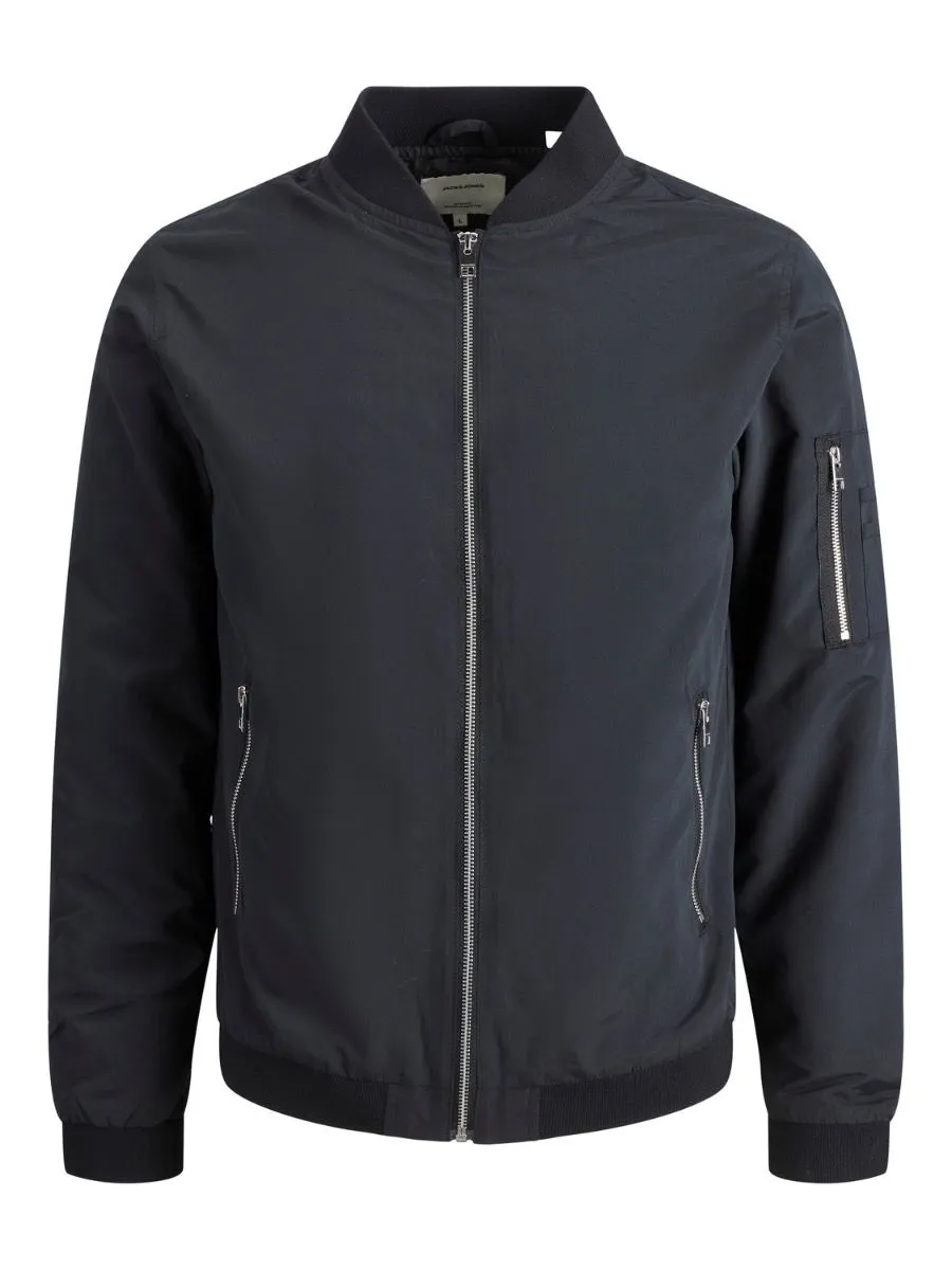 Jack & Jones Rush Bomber Jacket in Black