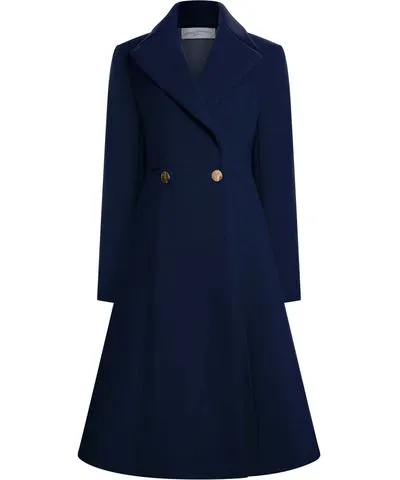 James Lakeland Women's Blue Princess Navy Coat