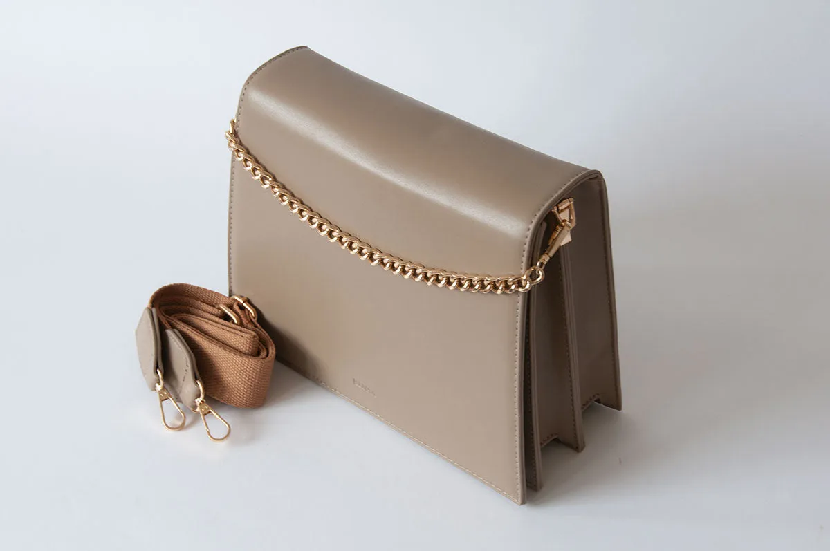 Jeele Taupe Bag for Stylish Fashion Statement