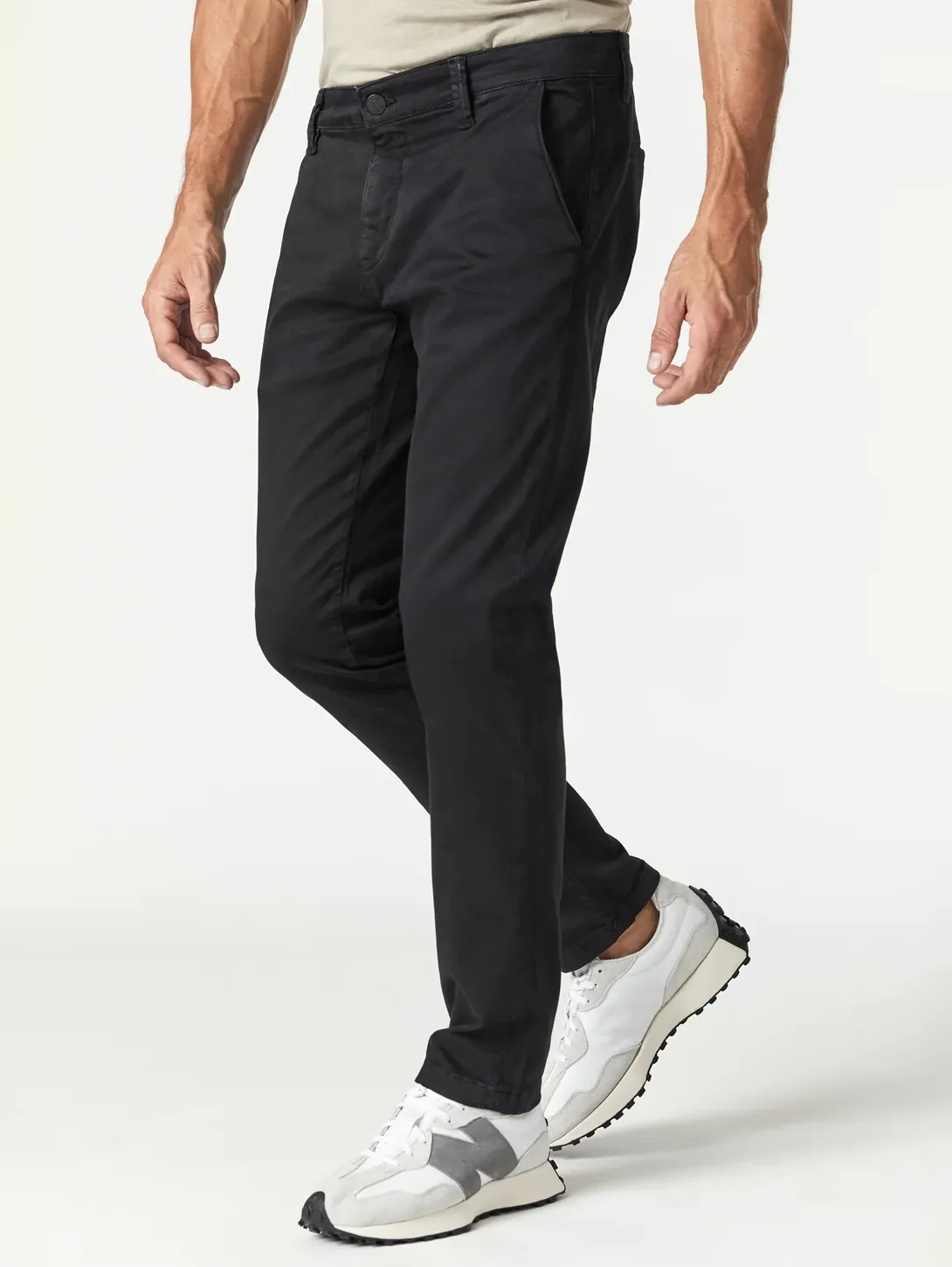 Black Sateen Twill JohnnySlim Chino Pant