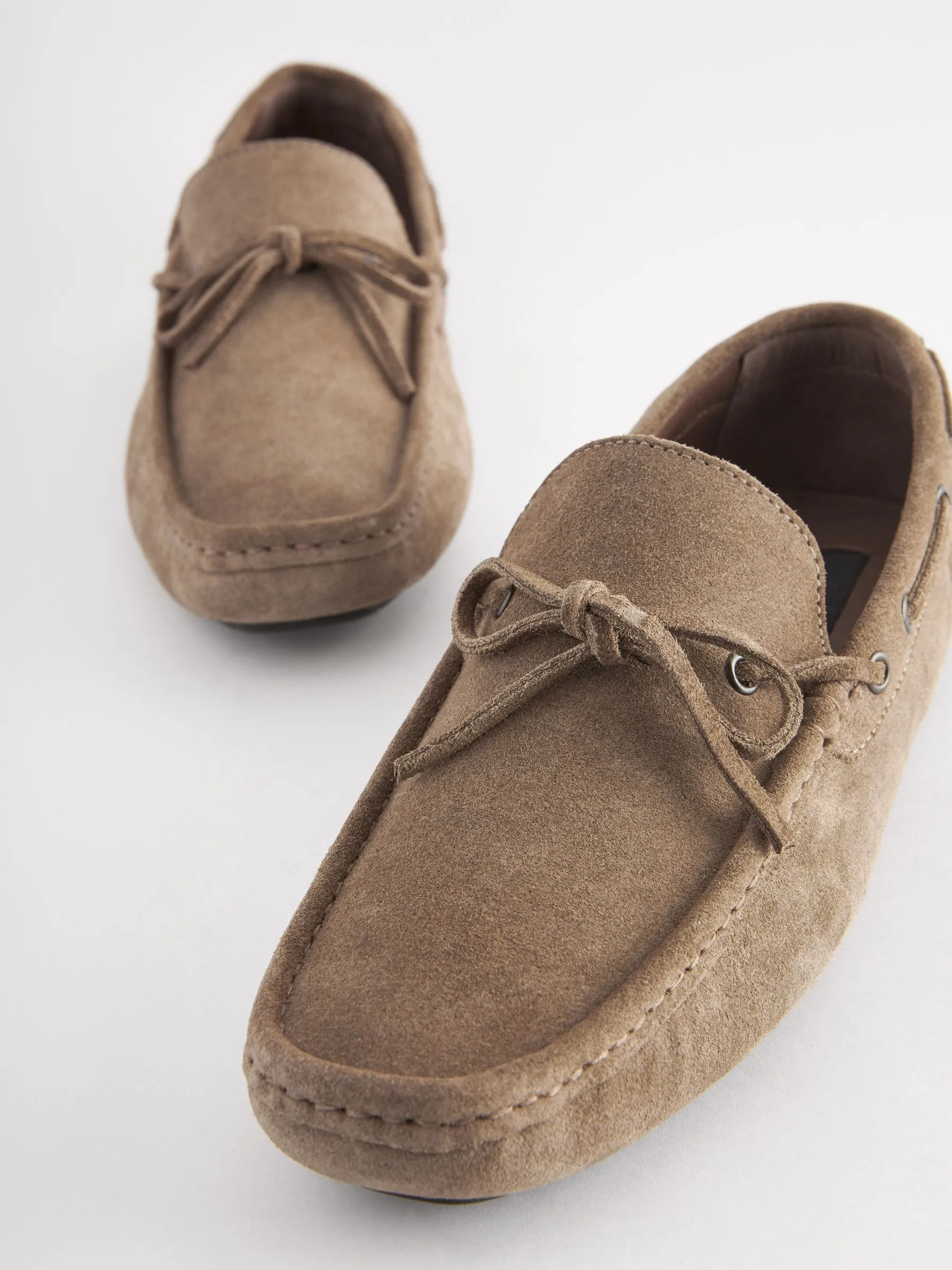 Joules Stone Suede Driver Shoes