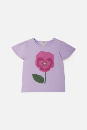 Kids Floral Frill T-Shirt