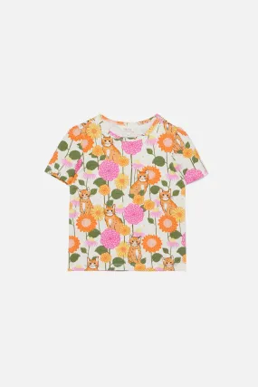 Kids Meadow Cat Tshirt