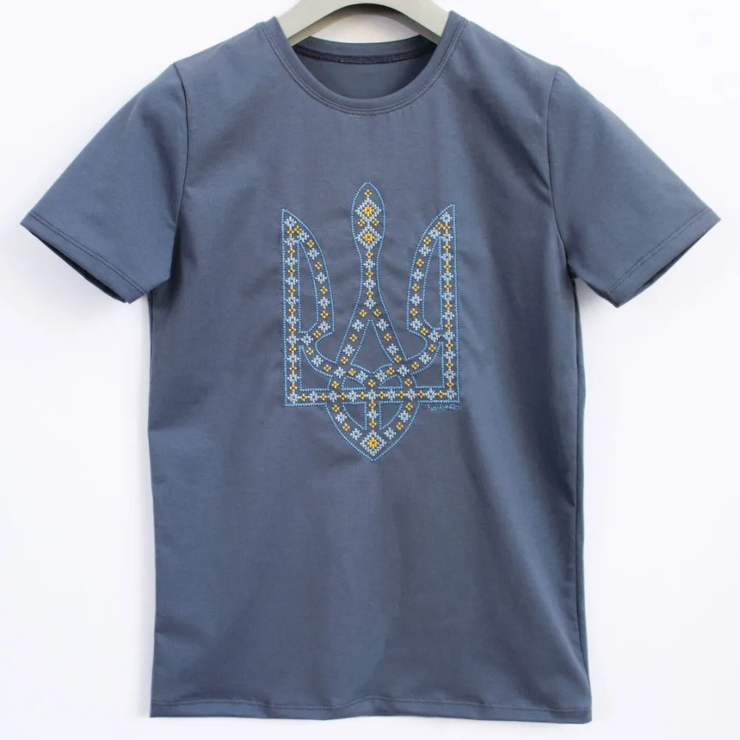 Kids Navy Tryzub T-shirt