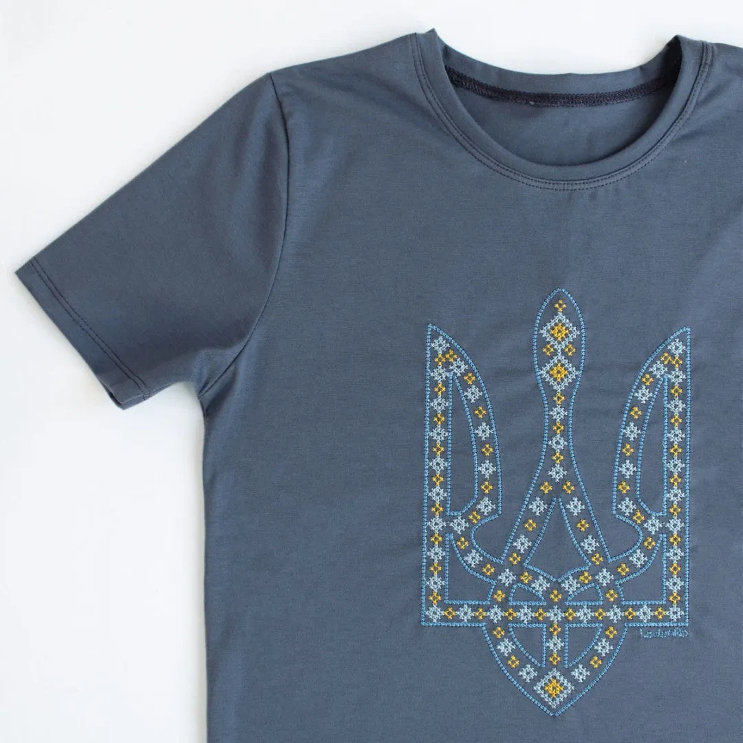 Kids Navy Tryzub T-shirt