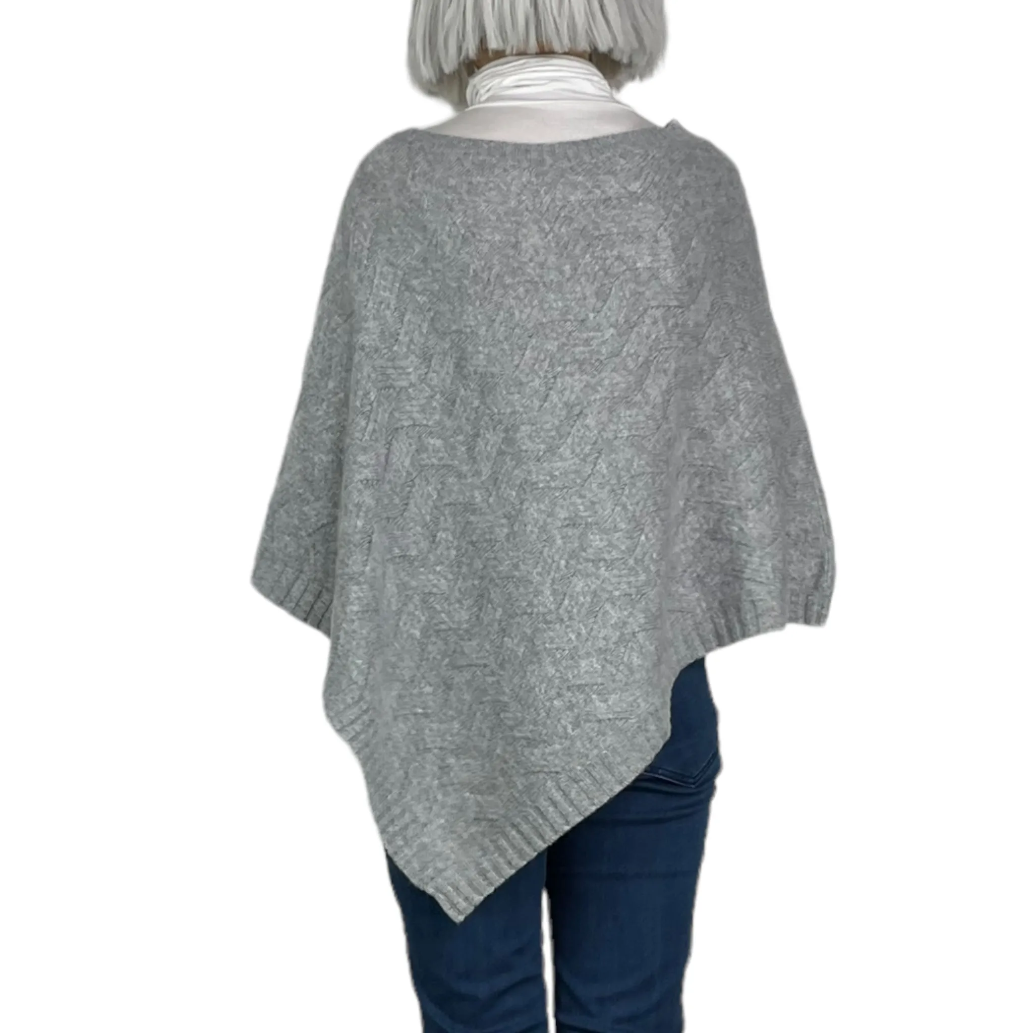 knit cable poncho