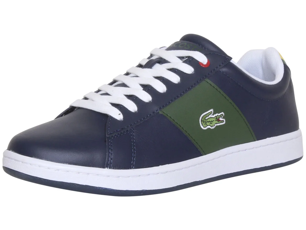 Lacoste Men's Carnaby-EVO-0722-3 Sneakers Low-Top Shoes Navy/Green Sz: 8