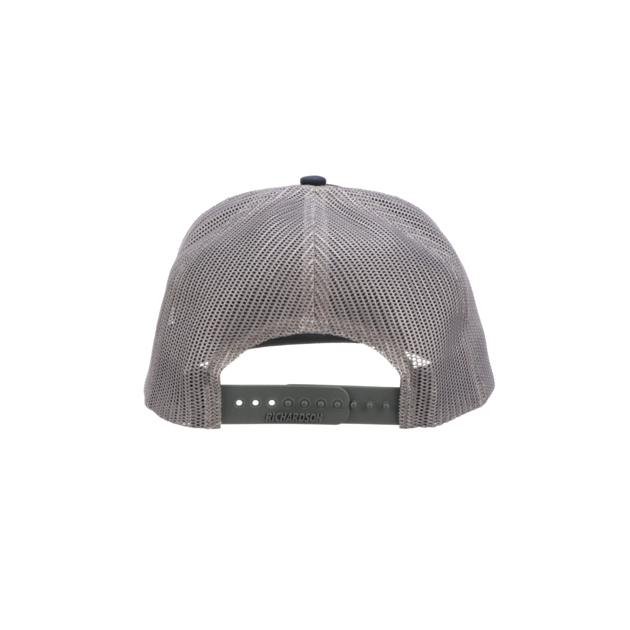 Leather Patch Cap Round Navy Charcoal