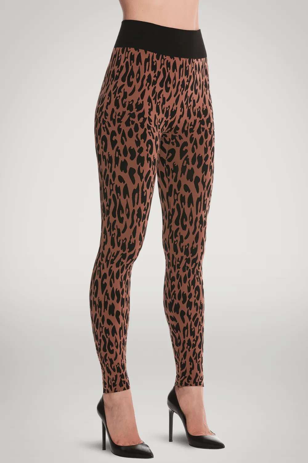 Leopard print leggings by C2C Leo.