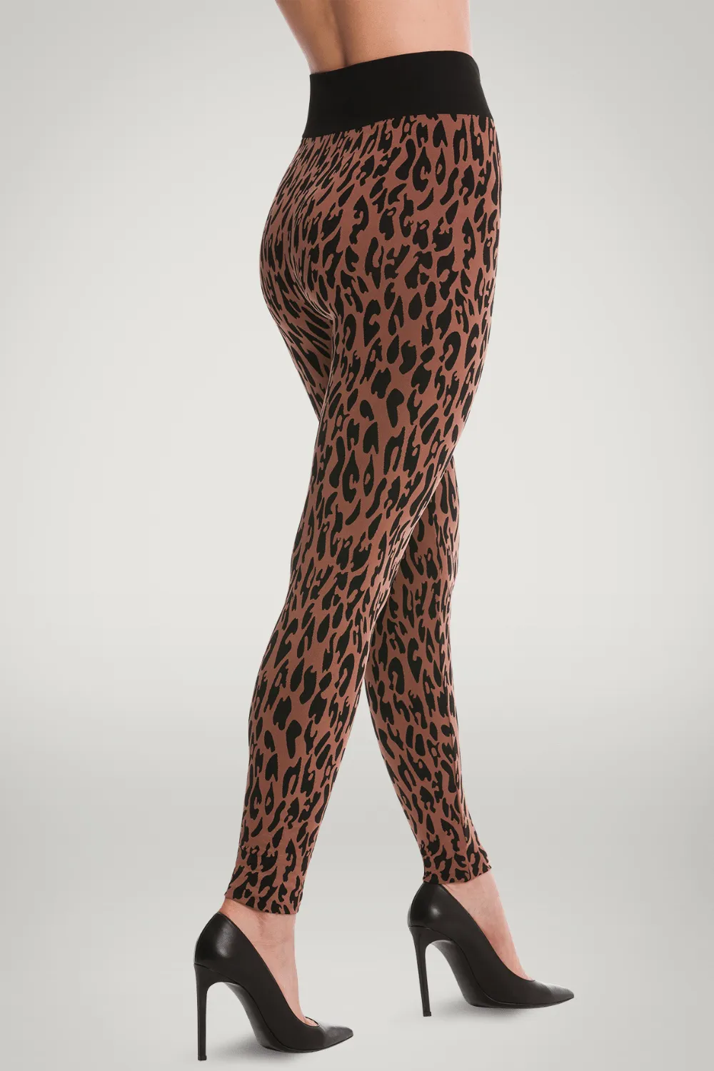 Leopard print leggings by C2C Leo.