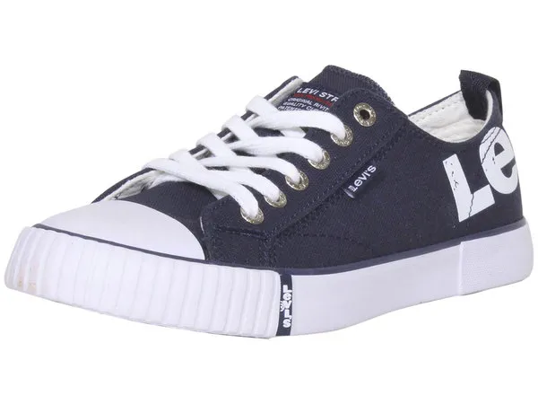 Levis Women's Anika-Logo-CVS Sneakers Low-Top Shoes Navy Sz: 8