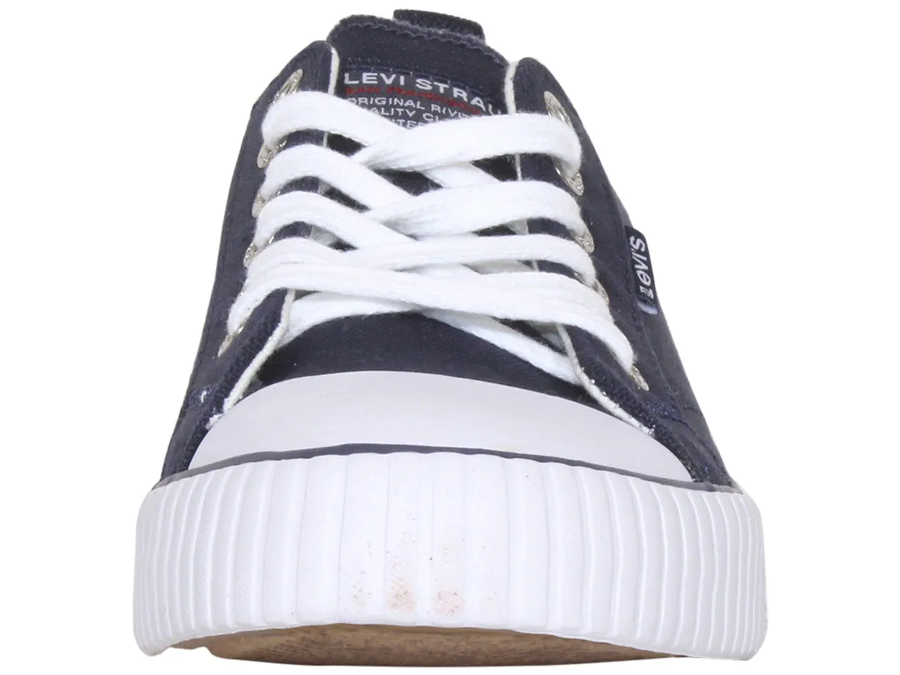 Levis Women's Anika-Logo-CVS Sneakers Low-Top Shoes Navy Sz: 8