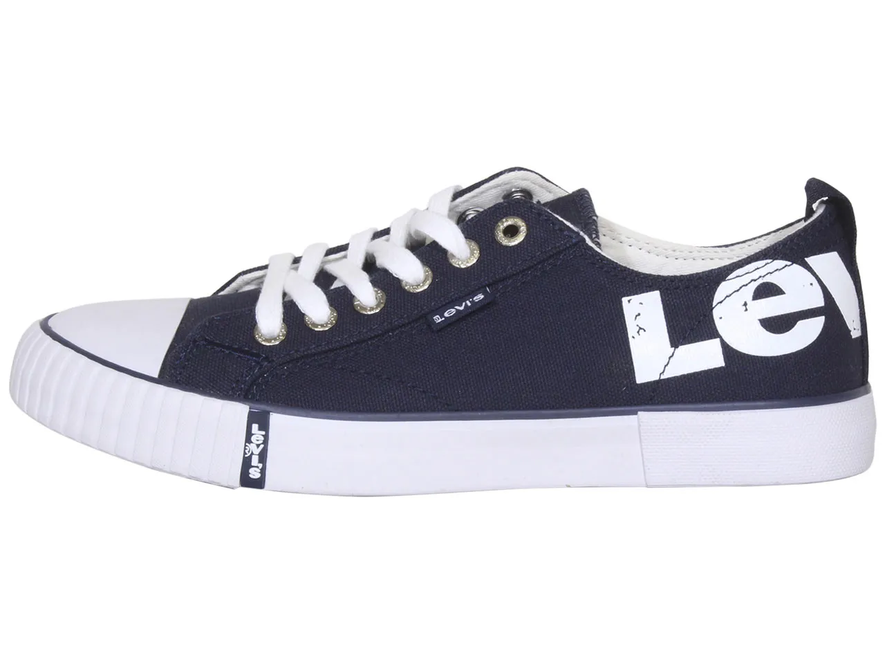 Levis Women's Anika-Logo-CVS Sneakers Low-Top Shoes Navy Sz: 8