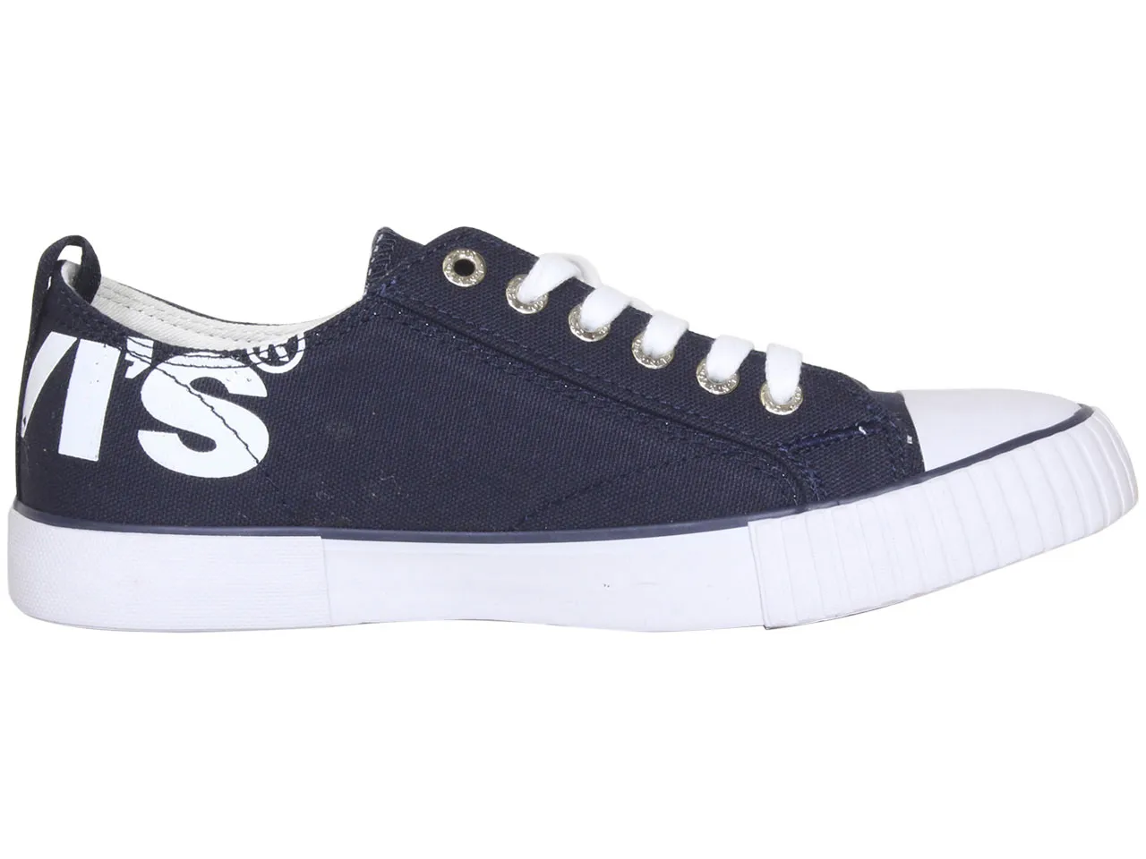 Levis Women's Anika-Logo-CVS Sneakers Low-Top Shoes Navy Sz: 8