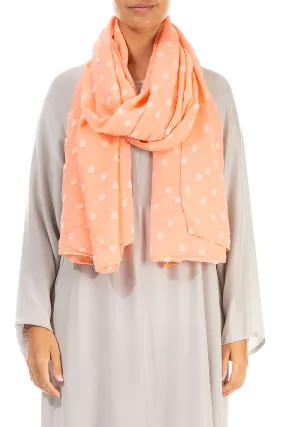 Light Coral Silk Scarf