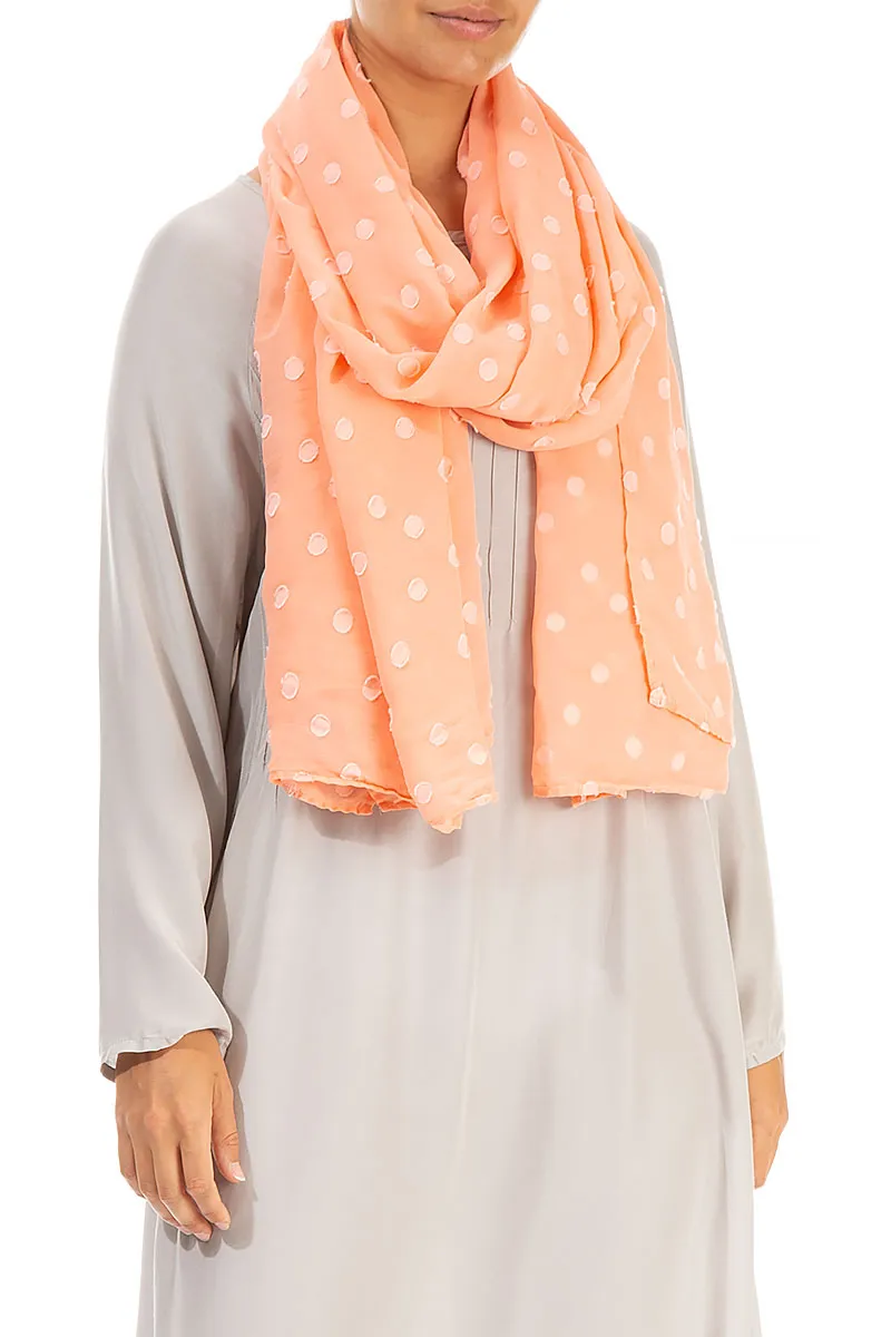 Light Coral Silk Scarf