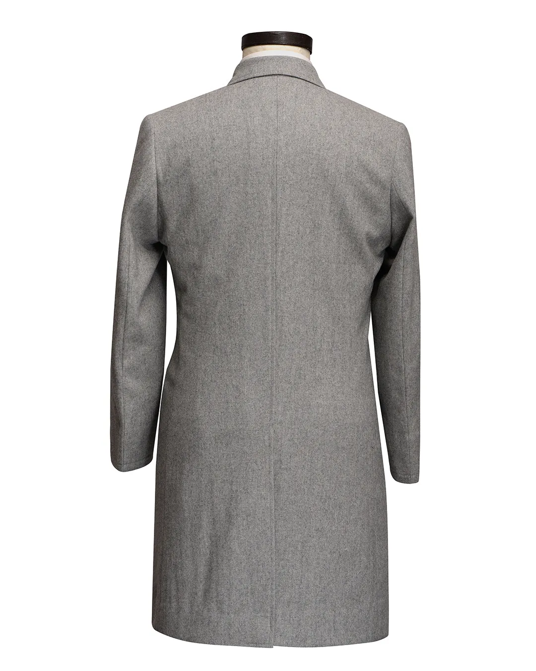 Light Grey Recycled Wool Over Coat