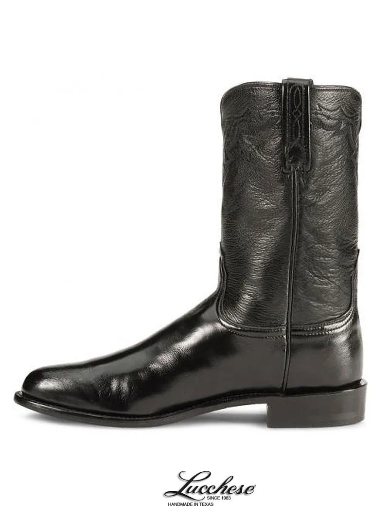 Lucchese Men's Black 1883 Lonestar Roper Boots T0082.C2