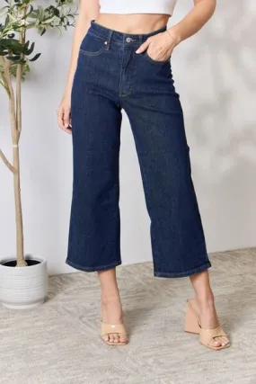 Lydia Cropped Wide Leg High Waist Jeans