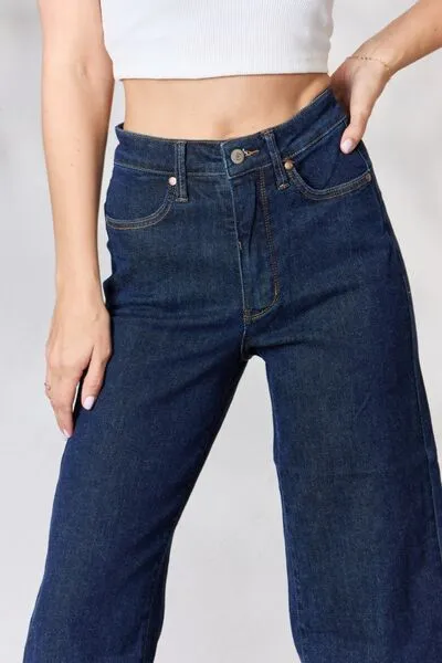 Lydia Cropped Wide Leg High Waist Jeans