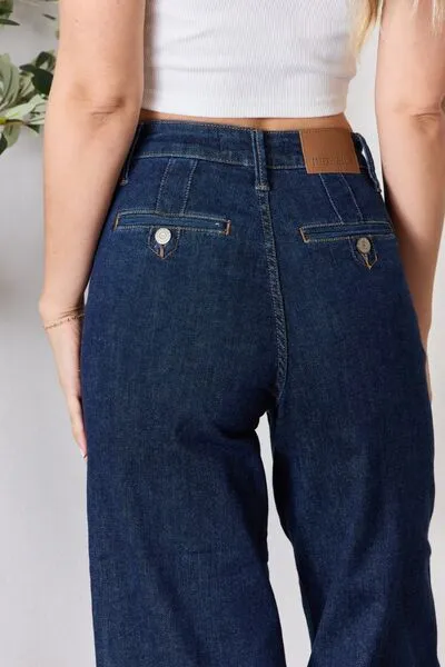 Lydia Cropped Wide Leg High Waist Jeans