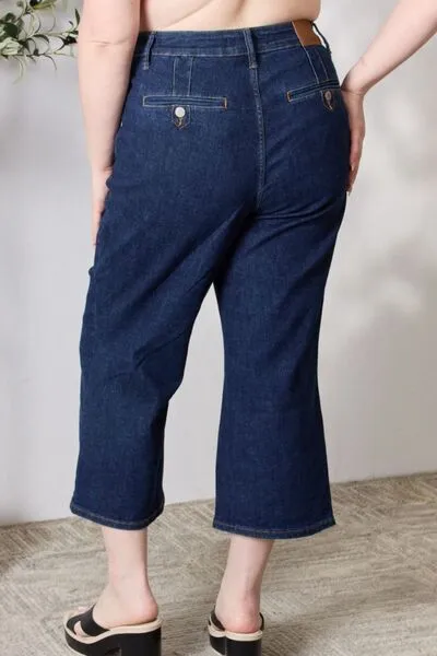 Lydia Cropped Wide Leg High Waist Jeans