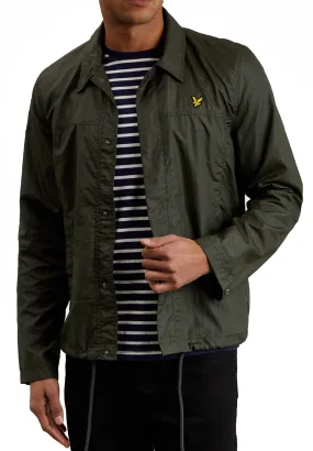 Lyle & Scott Zip Through Coach Jacket Dark Sage