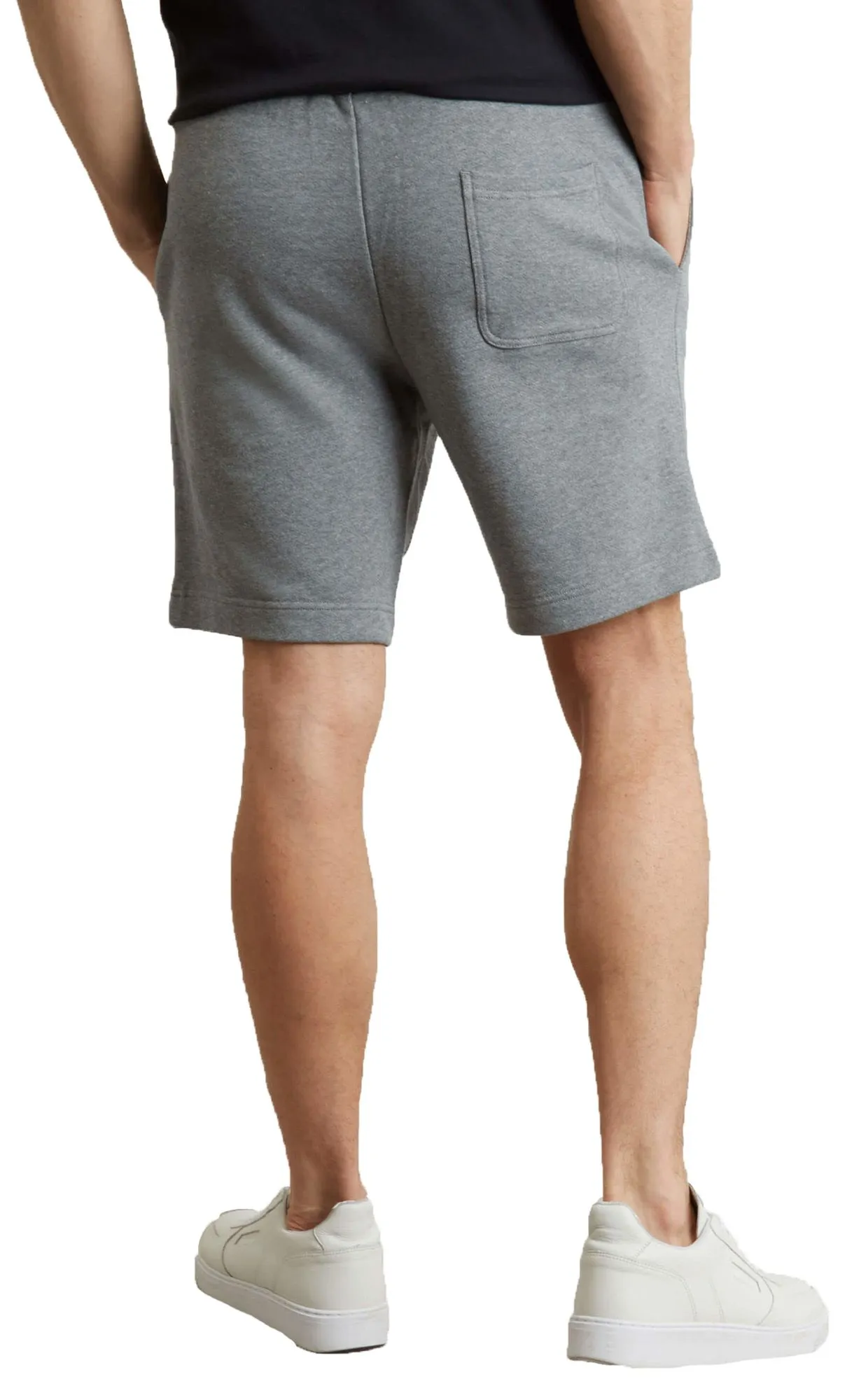 Lyle & Scott Mid Grey Marl Plain Jog Sweat Shorts