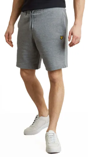 Lyle & Scott Mid Grey Marl Plain Jog Sweat Shorts