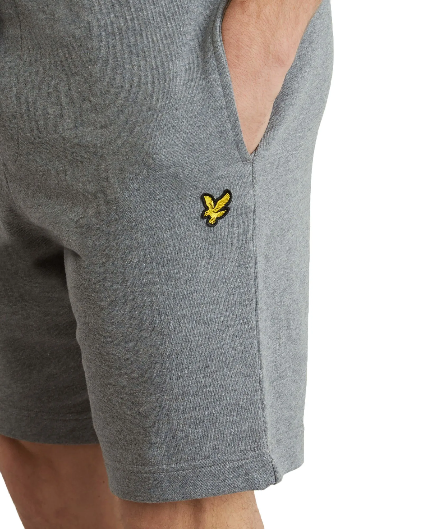 Lyle & Scott Mid Grey Marl Plain Jog Sweat Shorts