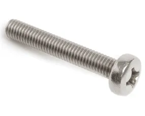 M3 x 8mm Phillips Pan Head Screws (DIN 7985H)  - A2 Stainless Steel
