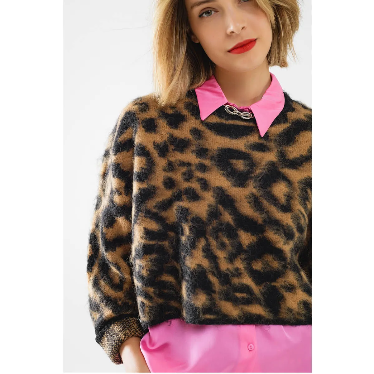 Magnificent Leopard Print Soft Sweater