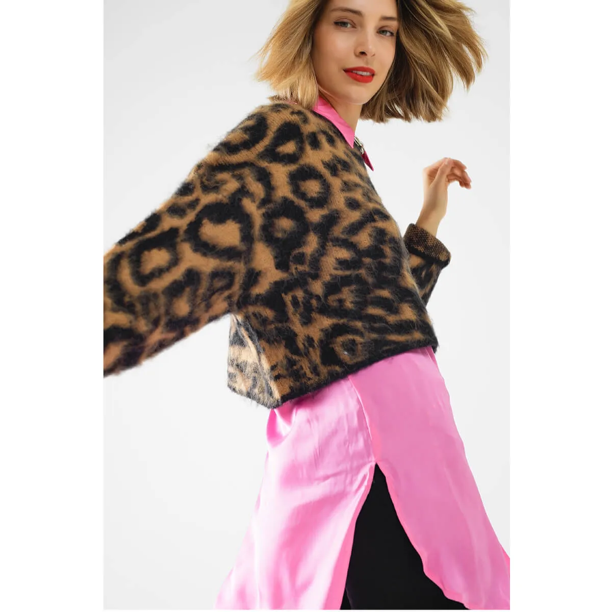 Magnificent Leopard Print Soft Sweater