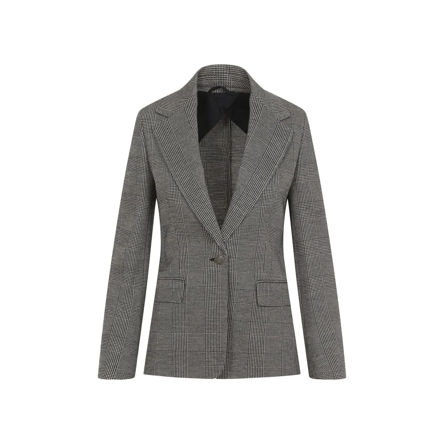 MAX MARA Checkered Wool Blend Jacket