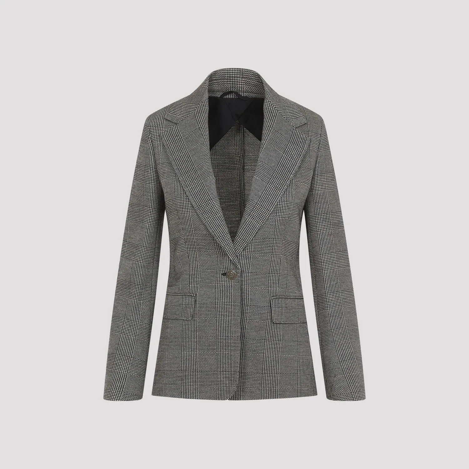 MAX MARA Checkered Wool Blend Jacket