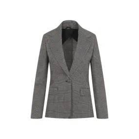 MAX MARA Checkered Wool Blend Jacket