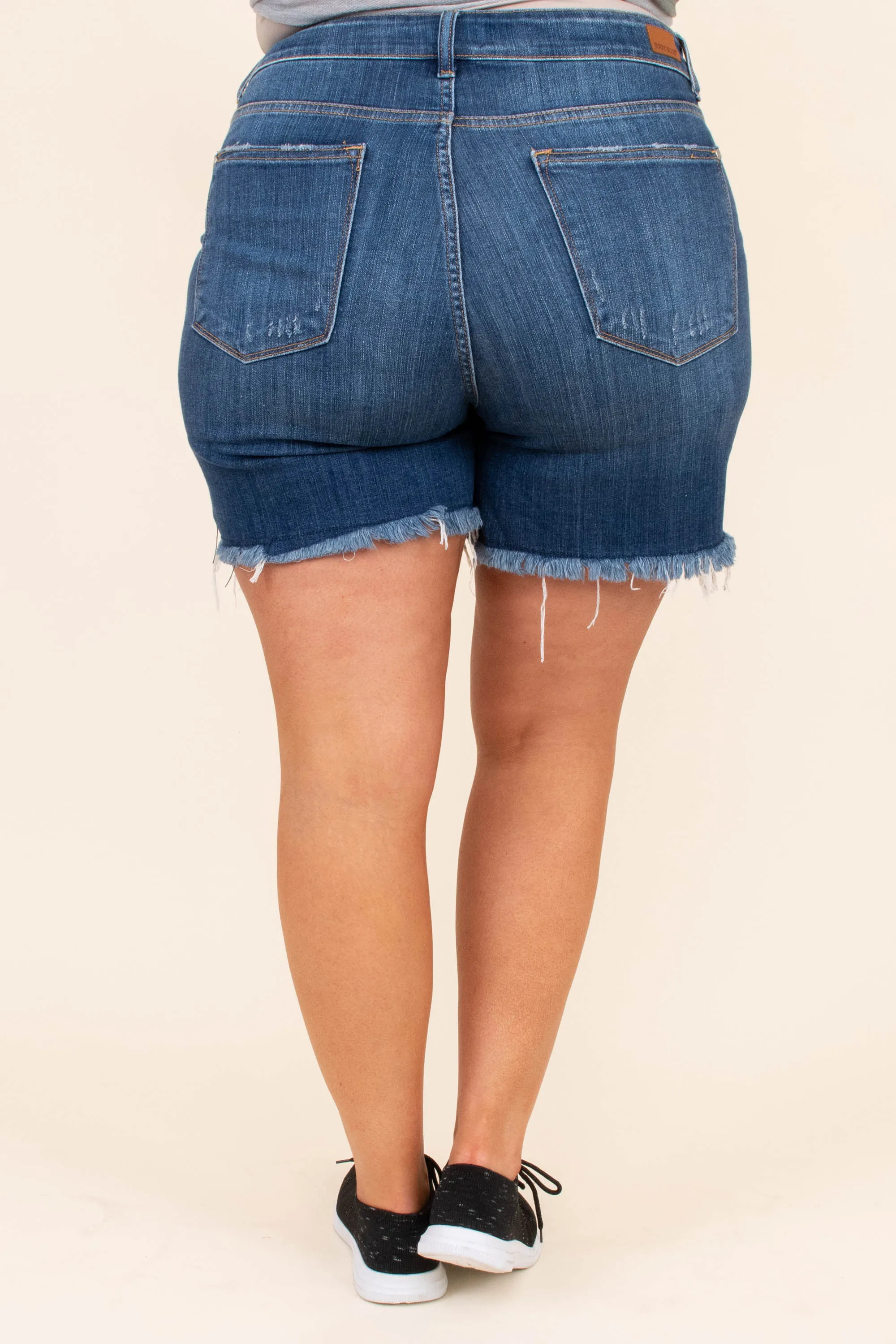 Medium Wash Denim Shorts - Hall Of Fame