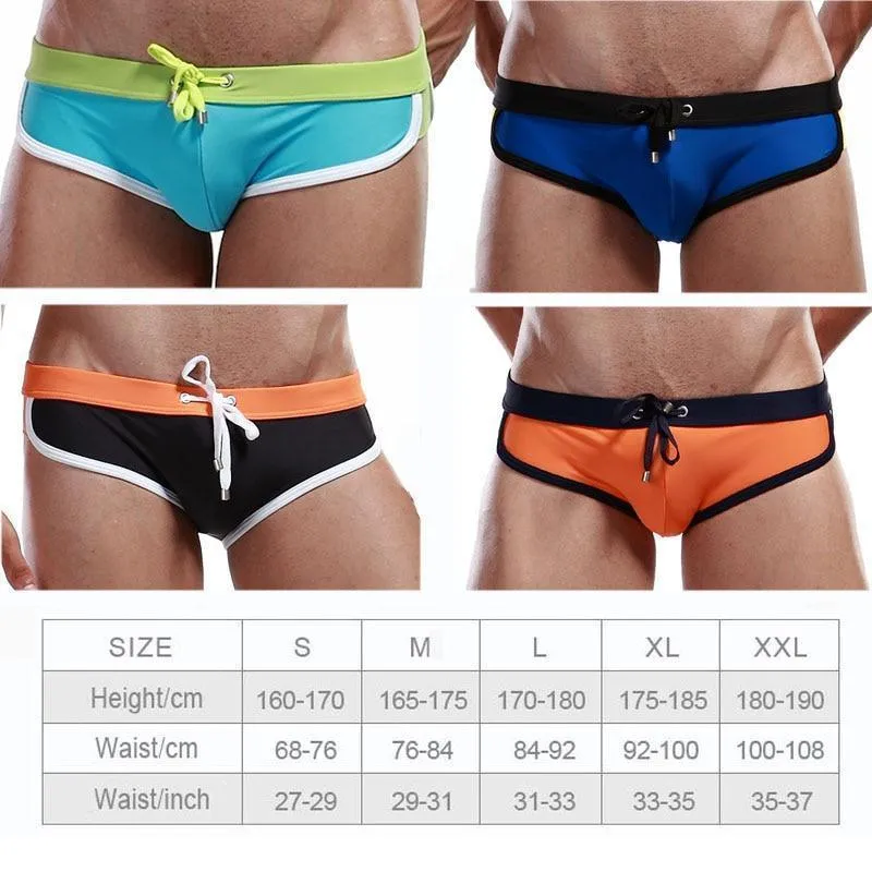 Men Swim Briefs with Low Waist