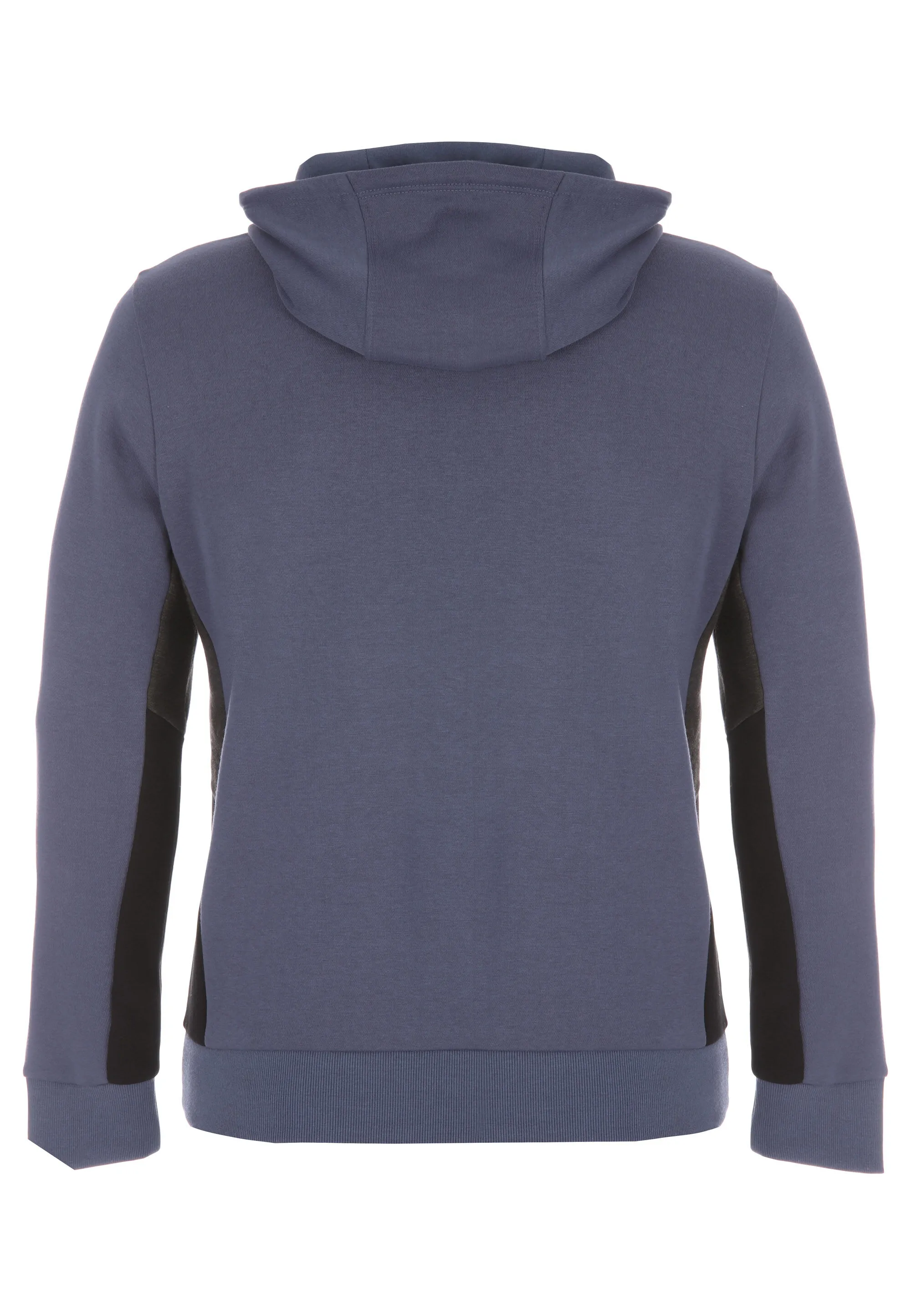 Mens Navy Panel Drawstring Hoody