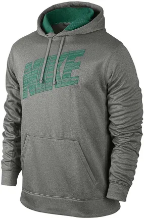 Men's NIKE Hyper Blur Hoodie Grey/Green - Athletic Hoody