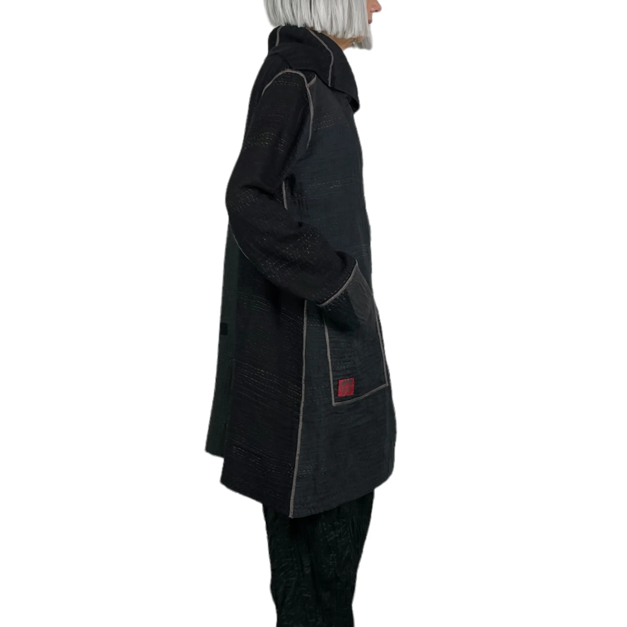 Mid Length Jacket with Pockets